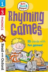 Read with Oxford: Stages 1-3: Biff, Chip and Kipper: Rhyming Games Flashcards (ISBN: 9780192764393)