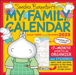 Sandra Boynton's My Family Calendar 17-Month 2024-2025 Family Wall Calendar (ISBN: 9781524890148)
