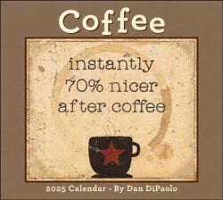 Coffee 2025 Deluxe Wall Calendar (ISBN: 9781524887032)