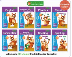 Complete Key Stage 1 Literacy Study & Practice Books - 8-book bundle! English, Phonics, Spelling, Handwriting, Reading Comprehension for AGES 4 - 7 (ISBN: 9781839251689)