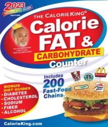 Calorie, Fat & Carbohydrate Counter 2023 (ISBN: 9781930448834)