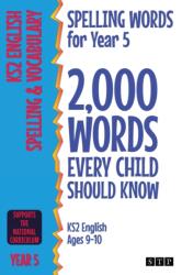 Spelling Words for Year 5 (ISBN: 9781912956180)