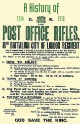 History of the Post Office Rifles, 8th Battalion City of London Regiment 1914 to 1918 (ISBN: 9781783311392)