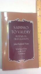 Sappho to Valery (ISBN: 9780691013657)