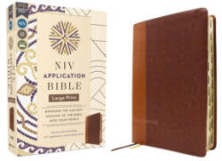 NIV Application Bible, Large Print, Leathersoft, Brown, Red Letter, Thumb Indexed, Comfort Print - ZONDERVAN (ISBN: 9780310465317)