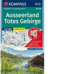 KOMPASS Harta de drumeție 039 Ausseerland, Totes Gebirge 1: 25.000 (ISBN: 9783991544821)