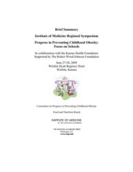 Progress in Preventing Childhood Obesity (ISBN: 9780309100403)