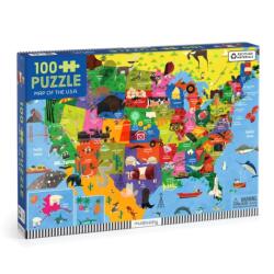 Map of the U. S. A. 100 Piece Puzzle (ISBN: 9780735386150)