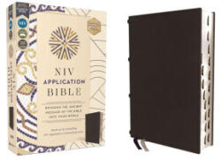 NIV Application Bible, Genuine Leather, Calfskin, Black, Red Letter, Thumb Indexed, Comfort Print - ZONDERVAN (ISBN: 9780310467755)