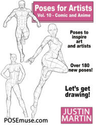 Poses for Artists Volume 10 Comic and Anime - Justin R Martin (ISBN: 9781737793748)