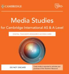 Cambridge International AS & A Level Media Studies Digital Teacher's Resource Access Card (ISBN: 9781009825948)