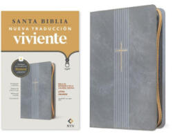Biblia de Referencia En La Columna Central Ntv, Letra Grande de Zíper Con Filament (2026)