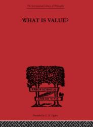 What is Value? (ISBN: 9780415225397)