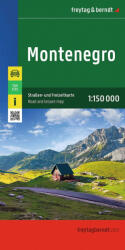 Freytag & berndt Straßenkarte Montenegro 1: 150.000 (ISBN: 9783707925074)