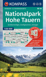 KOMPASS Wanderkarten-Set 50 Nationalpark Hohe Tauern, Großvenediger, Großglockner, Ankogel (3 Karten) 1: 50.000 (ISBN: 9783991545354)