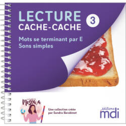 Lecture cache-cache - Livre 3 - Sons simples le "e" en fin de mot - Sandra Barabinot (2024)
