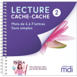 Lecture cache-cache - Livre 2 - Sons simples 4 à 7 lettres - Sandra Barabinot (2024)