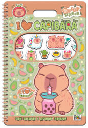 I love capibara. Puffy sticker. I love scrapbooks. Con adesivi - Lisa Capiotto (2026)