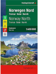 Norvégia észak autótérkép - Norwegen Nord 3 /Freytag / 2026 (ISBN: 9783991546023)