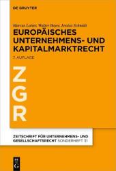 Europäisches Unternehmens- und Kapitalmarktrecht (ISBN: 9783110619485)