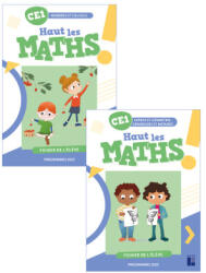 Haut les math CE1 - Fichier de l'élève en 2 volumes -ED 2024 - Marie-Sophie Mazollier, Eric Mounier, Nathalie Pfaff (2024)