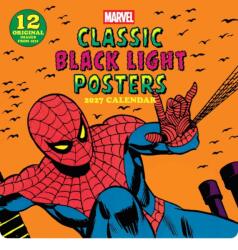 Marvel Classic Black Light Posters 2027 Wall Calendar (ISBN: 9781419791239)