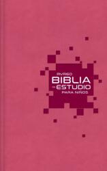 RVR60 Biblia de estudio para ninos, Leathersoft, Rosado (ISBN: 9780829774795)
