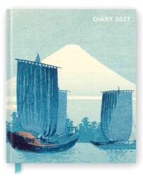 Japanese Woodblocks 2027 Desk Diary Planner - Week to View, Illustrated Throughout (ISBN: 9781806941681)