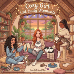 Cozy Girl Cat Lady Moments - Cozy Coloring Vibes (2026)