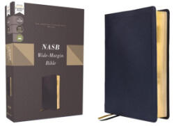 NASB WIDE MARGIN BIBLE 1995 NAVY CALFSKI | ZONDERVAN (2024)