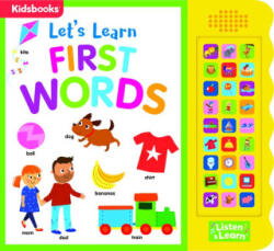 27-Button Sound Book Let's Learn First Words - Samantha Meredith (ISBN: 9781628854916)