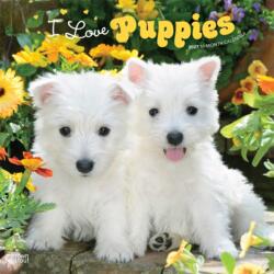 I Love Puppies 2027 12 X 24 Inch (Hanging) Monthly Square Wall Calendar Plastic-Free (ISBN: 9798330711833)