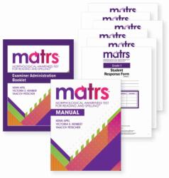 Morphological Awareness Test for Reading and Spelling (MATRS) Complete Kit (ISBN: 9781681258621)