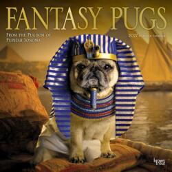 Fantasy Pugs Official 2027 12 X 24 Inch (Hanging) Monthly Square Wall Calendar Foil Stamped Cover Plastic-Free (ISBN: 9798330713226)