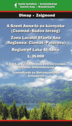 Szent Anna tó turistatérkép, Szent-Anna tó és környéke térkép Dimap Bt. 1: 35 000 (ISBN: 9789630486279)
