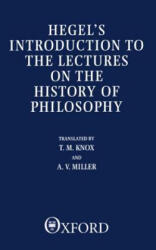 Introduction to the Lectures on the History of Philosophy - T M Knox (ISBN: 9780198249917)