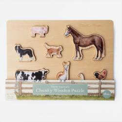Farm Animals Chunky Wooden Puzzle (ISBN: 9781963183948)