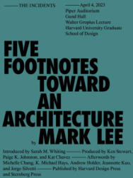 Five Footnotes Toward an Architecture - LEE MARK (ISBN: 9781915609762)