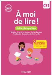 À moi de lire ! CE1 - Guide pédagogique + Banque de ressources - Bouillaud, Rabot, Bertrand, Audrain, Perez (2025)