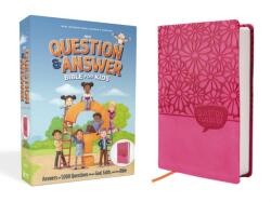 NIrV, Question and Answer Bible for Kids, Leathersoft, Pink, Comfort Print (ISBN: 9780310466932)