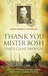 Thank You Mister Bosh (ISBN: 9781861510273)