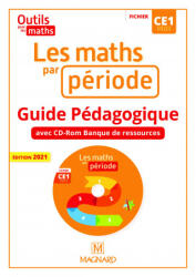 Outils pour les Maths CE1 - Les Maths par période - Guide pédagogique avec CD-Rom banque de ressources - Besset, Guerin (ISBN: 9782210508170)