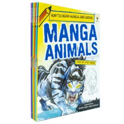 Step By Step Guide How To Draw Manga and Anime For Beginners 6 Books Set Collection (ISBN: 9781804455715)