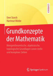 Grundkonzepte Der Mathematik - Uwe Storch, Hartmut Wiebe (ISBN: 9783662542156)