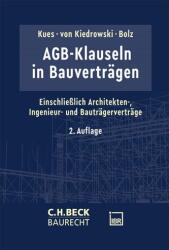 AGB-Klauseln in Bauverträgen (ISBN: 9783406844072)