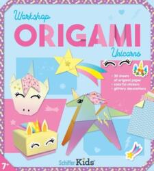 Unicorns Origami Workshop with 30 Sheets of Paper, Instructions, Glittery Decorations, and Stickers (ISBN: 9780764371929)