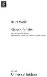 SIEBEN STÜCKE NACH DER DREIGROSCHENOPER FÜR VIOLINE UND KLAVIER (ISBN: 9786300184121)