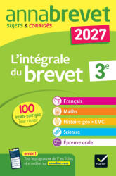 Annales du brevet 2027 - Annabrevet L'intégrale du Brevet 3e (2026)