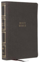 Nkjv, Compact Center-Column Reference Bible, Leathersoft, Gray, Red Letter, Comfort Print - Nelson, Thomas (ISBN: 9781400333059)