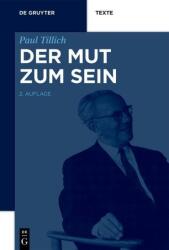 Mut Zum Sein - Paul Tillich (ISBN: 9783110374322)